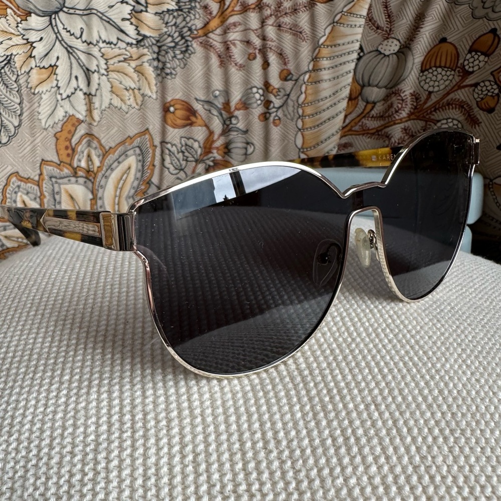 Karen Walker Tortoise and Gold Sunglasses